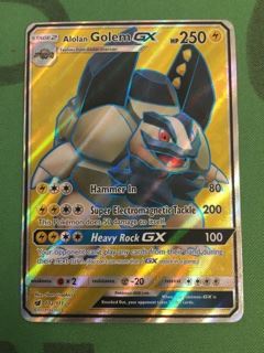 Alolan Golem GX - 102/111 - Full Art Ultra Rare
